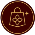 Shop TGTworld marketplace logo gold shopping bag premium lifestyle store