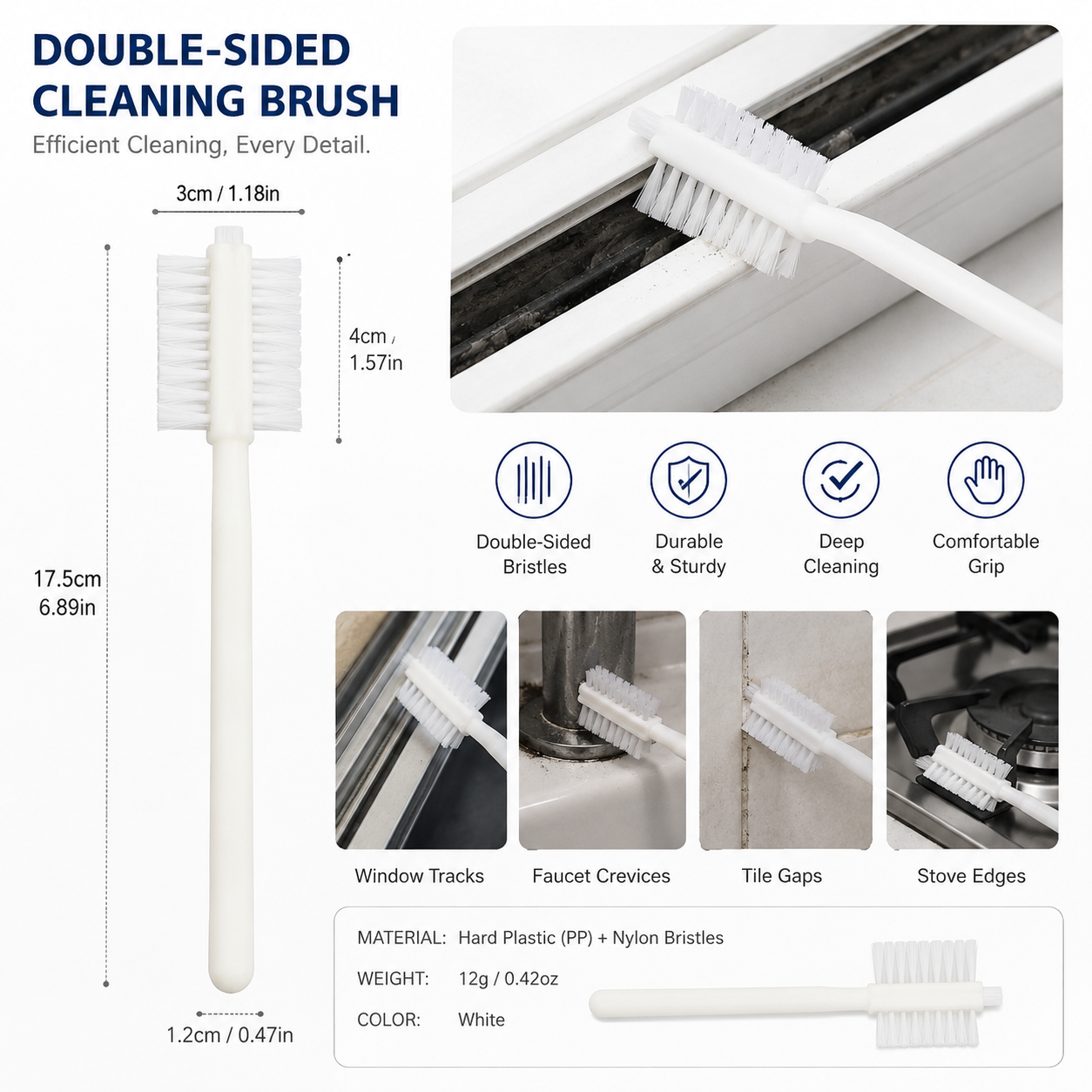 Dual-Sided Gap Cleaning Brush - Image 2
