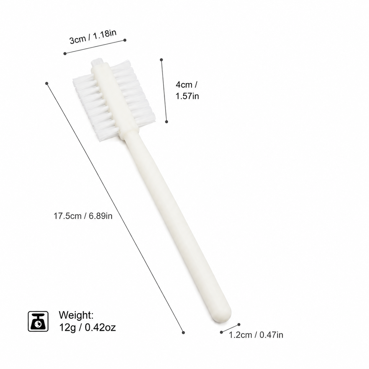 Dual-Sided Gap Cleaning Brush